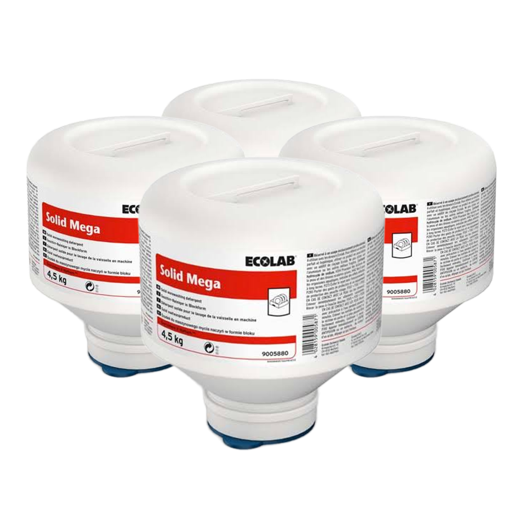 Solid Mega 4x4.5 kg - Maskinopvaskemiddel